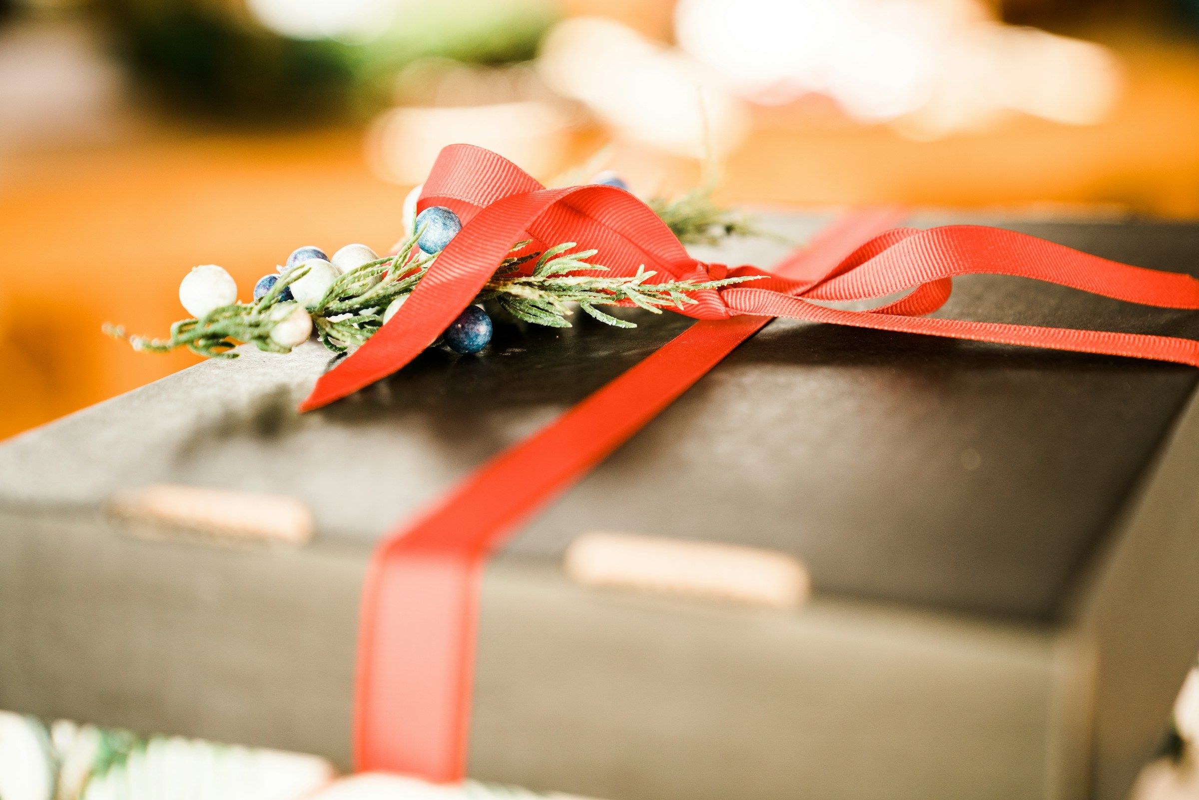 a corporate gift wrapped